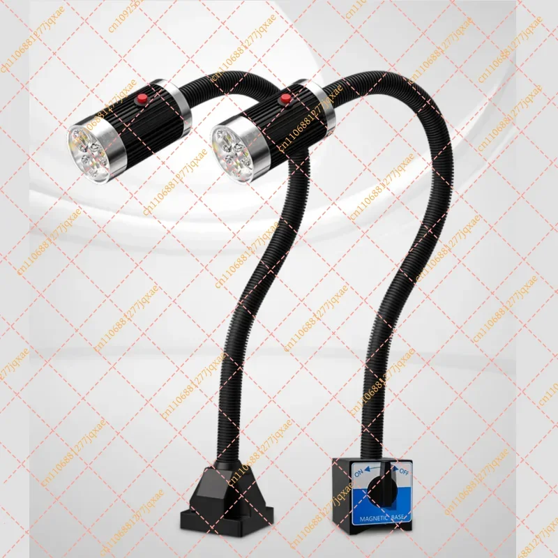 Strong Magnetic Base LED Lathe Work Light, 9W Industrial Machine Tool Desk Lamp