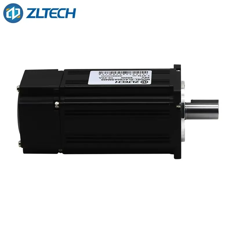 3 Phase AC 48V 400W 60mm Nema 24 1.27N.m 3000RPM 8.4A Brushless Servo Motor with 1250 Line Encoder for Jacquard Machine