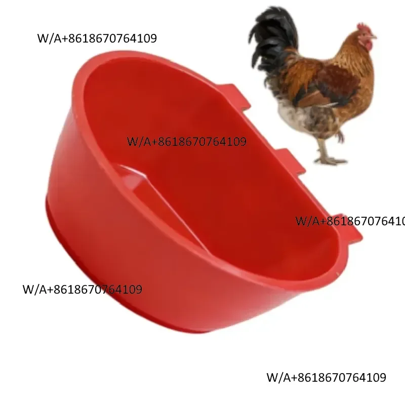Automatic plastic poultry feeder and water dispenser set, suitable for chicken coops and rabbit breeding equipment, designed
