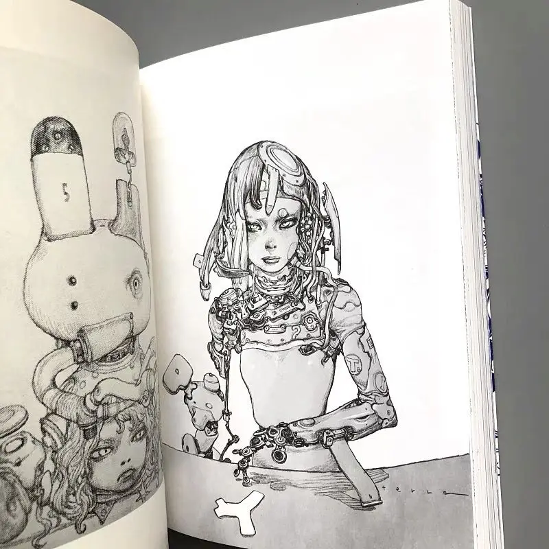 Katsuya Terada Sketch Art Works Japanese Illustration Collection Book Sketch Manuscript Line Drawing Books