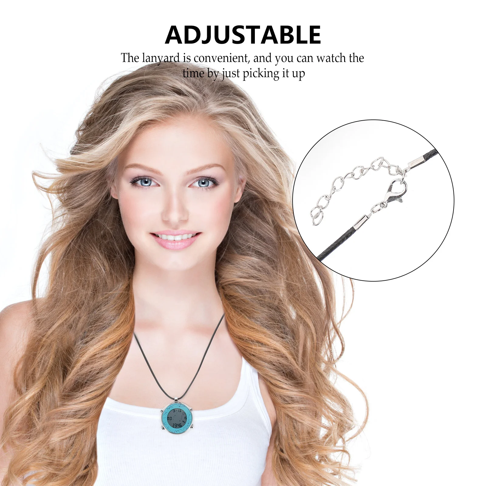 Watch Electronic Neck Hanging Watch For Students Elderly Multifunctional Alarm Durable Gift Hanging Timepiece