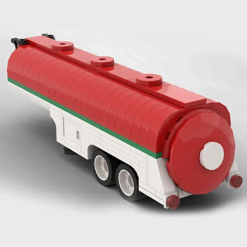 City Car Model Moc Building Bricks Octan Tractor Tanker Trailer Technology Modular Blocks Gifts Christmas Toys DIY Sets Assembly