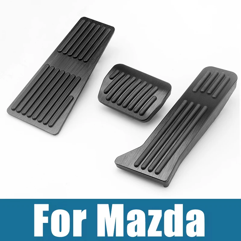 

Car Foot Fuel Brake Clutch Pedals Cover Pads For Mazda 2 3 BM 6 GJ CX-5 CX5 CX 5 CX3 CX8 CX9 2012-2019 2020 2021 2022 2023 2024