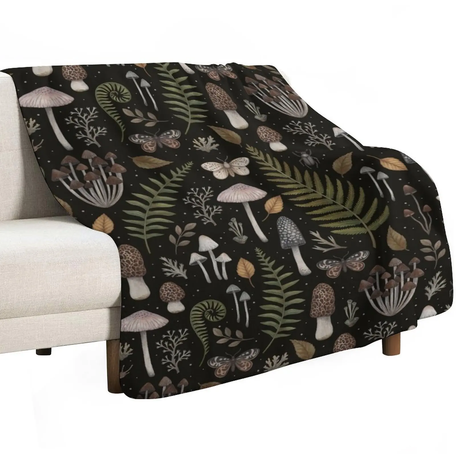 Forest Treasures Throw Blanket wednesday Beautifuls Soft Plush Plaid Multi-Purpose blankets ands funny gift Blankets