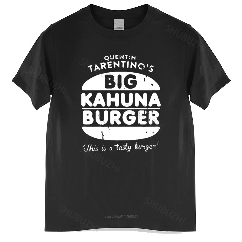 Mens luxury cotton T shirt Pulp Fiction - Big Kahuna Burger - Cult Film T-Shirt Loose tops for him plus size teeshirt