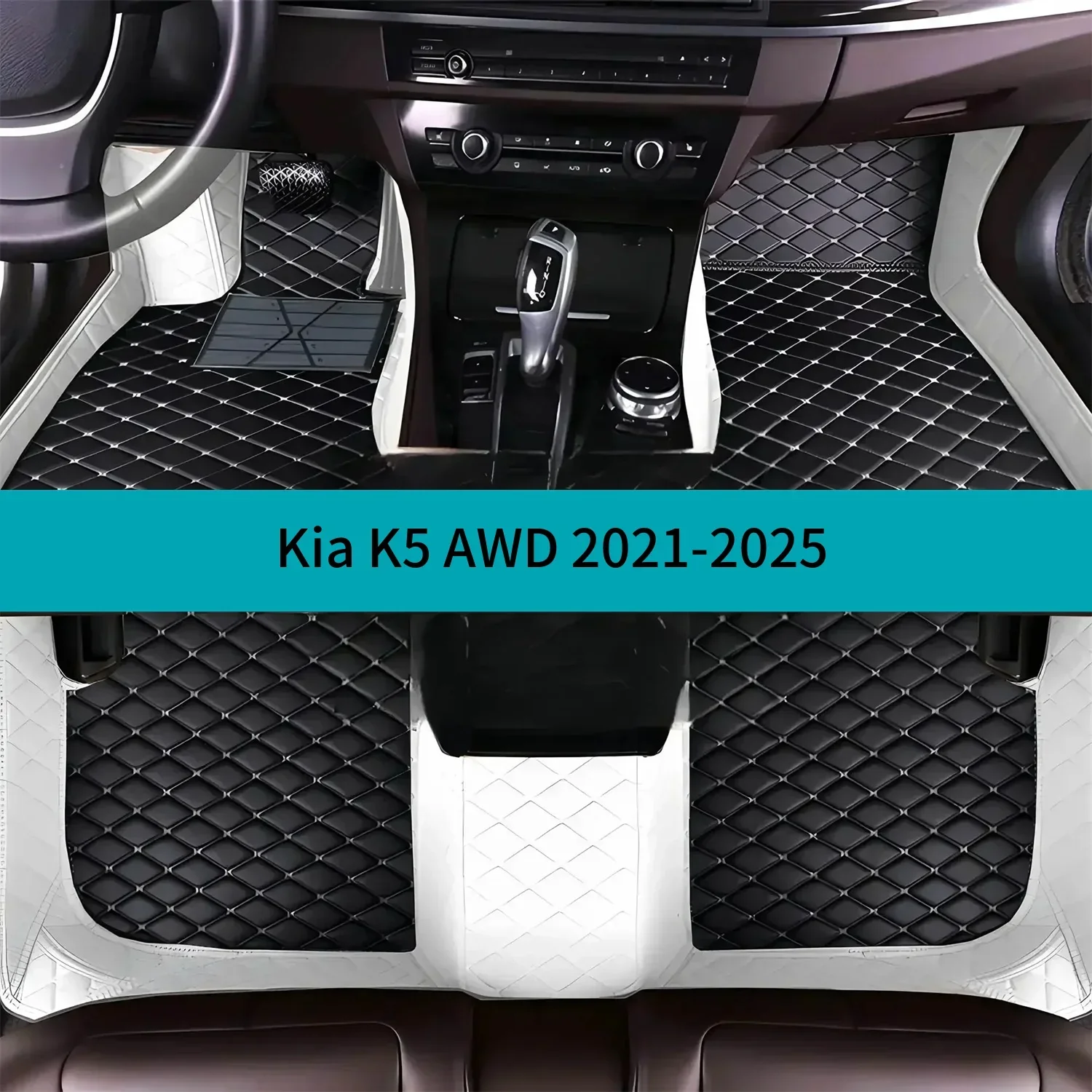 

Полный комплект автомобильных ковриков для Kia K5 AWD 2021-2025, роскошные кожаные коврики для автомобилей, коврики, автомобильные аксессуары