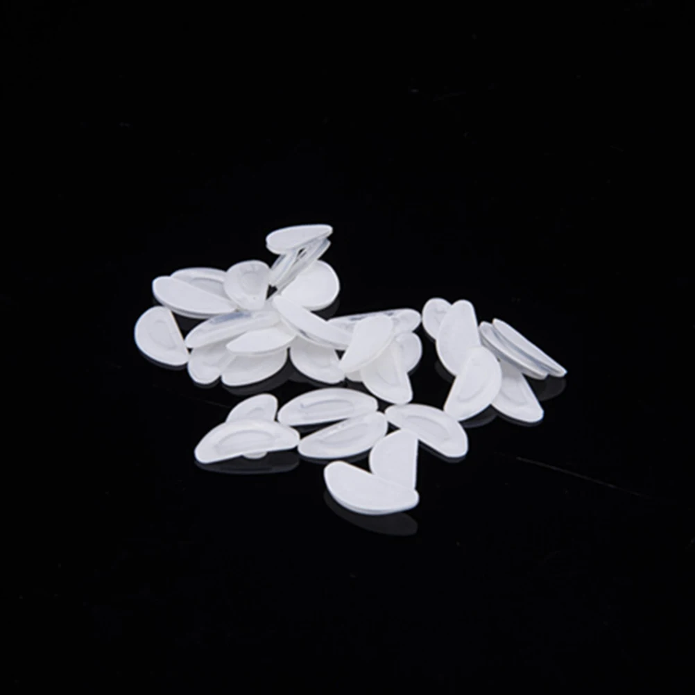 

10Pairs Silicone Nose Pads for Glasses Anti Slip Lift Increase Pads D Shape Self Adhesive Transparent for Eyeglasses Sunglasses