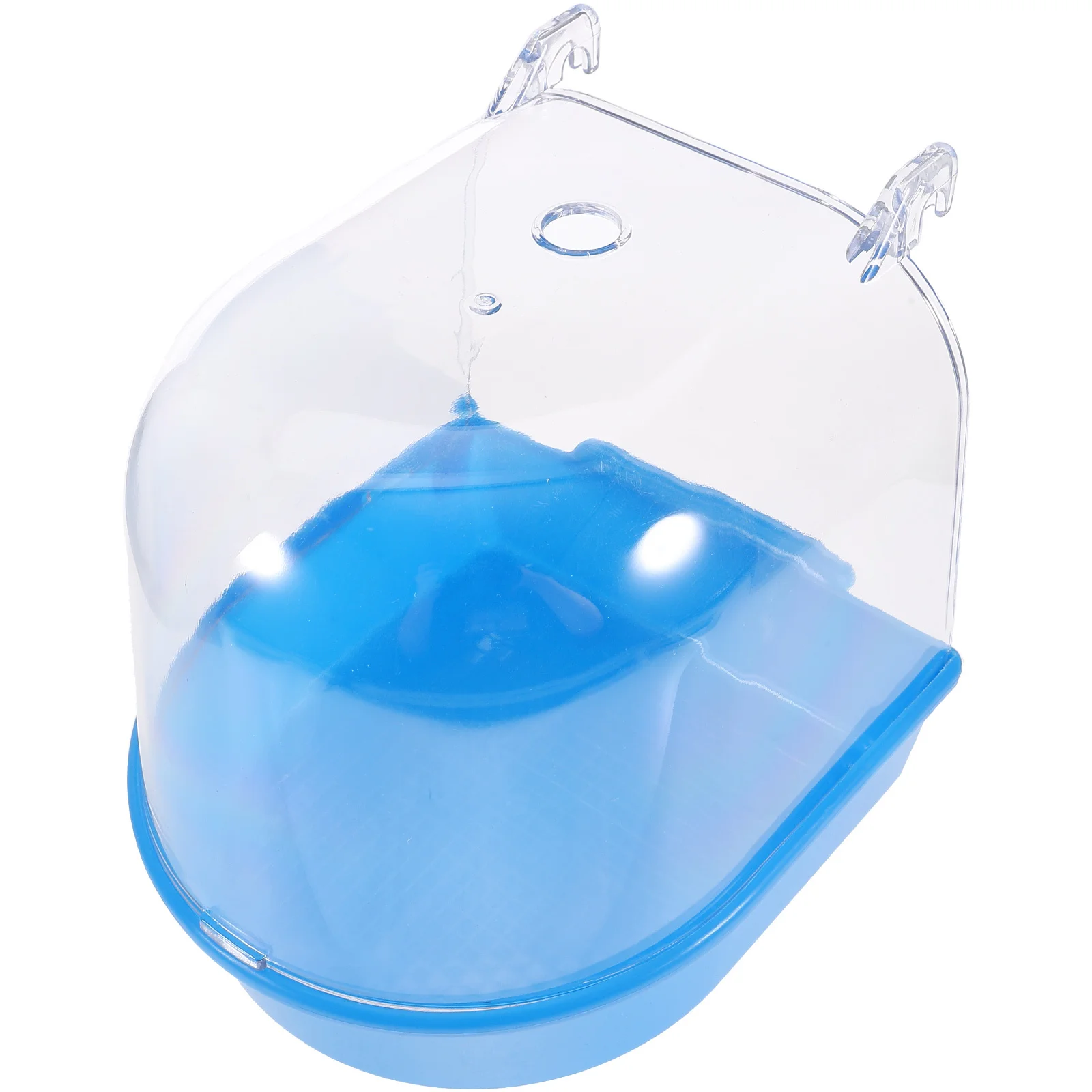 الإبداعية الببغاء الاستحمام مربع قسط ABS حوض استحمام الطيور لقفص الطيور الصغيرة دش حوض الإجهاد الإغاثة الاستحمام الحاويات