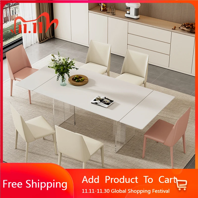 

Романтический удобный обеденный стол Cream Wind Light Роскошная эстетика Дизайнерский ресторанный стол Необычная мебель Mesas De Jantar