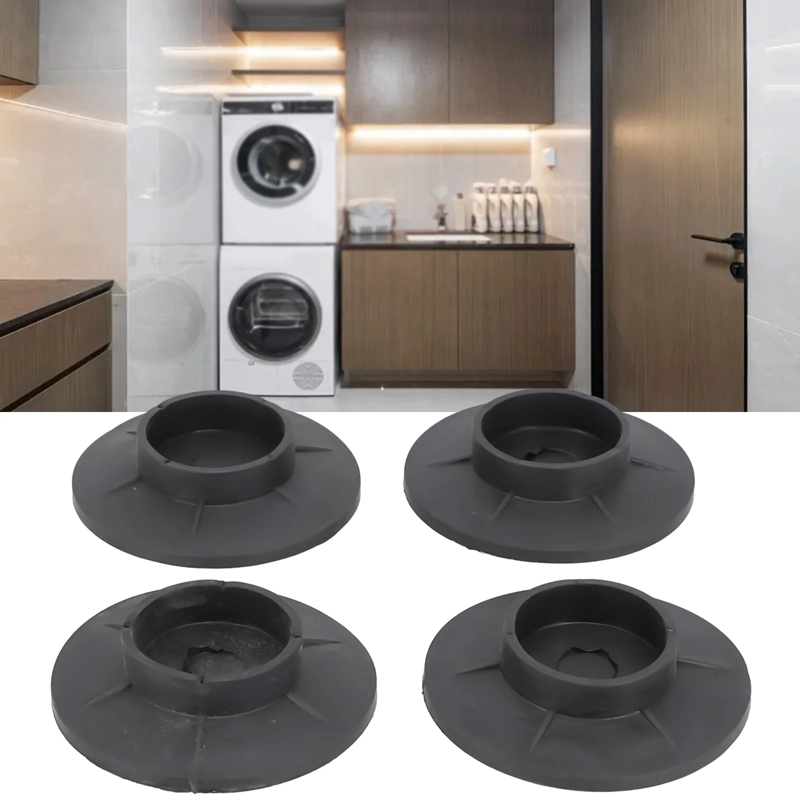 4PCS Anti Vibration Feet Pads Rubber Legs Slipstop Silent Skid Raiser Mat For Washing Dampers Stand Non-Slip Pad In Stock