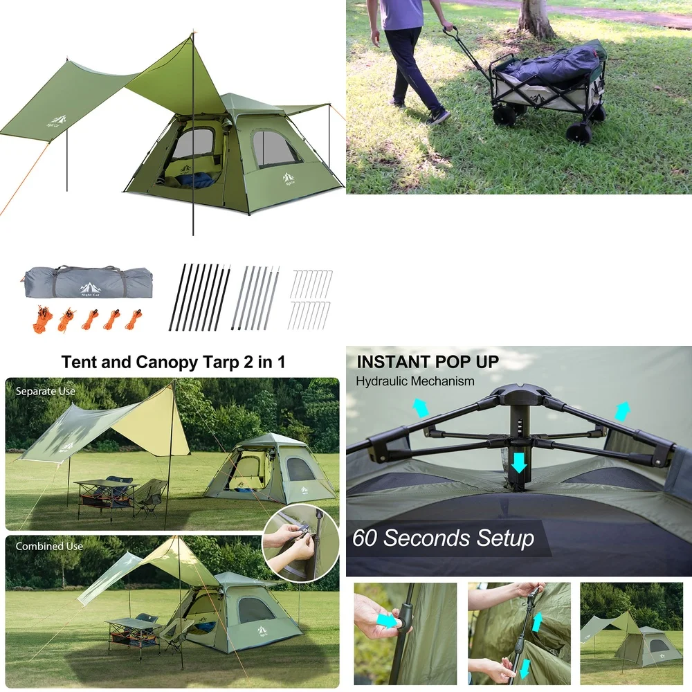 

GazebosWaterproof Windproof 3 Person Camping Tent for Backpacking and Outdoor Adventures