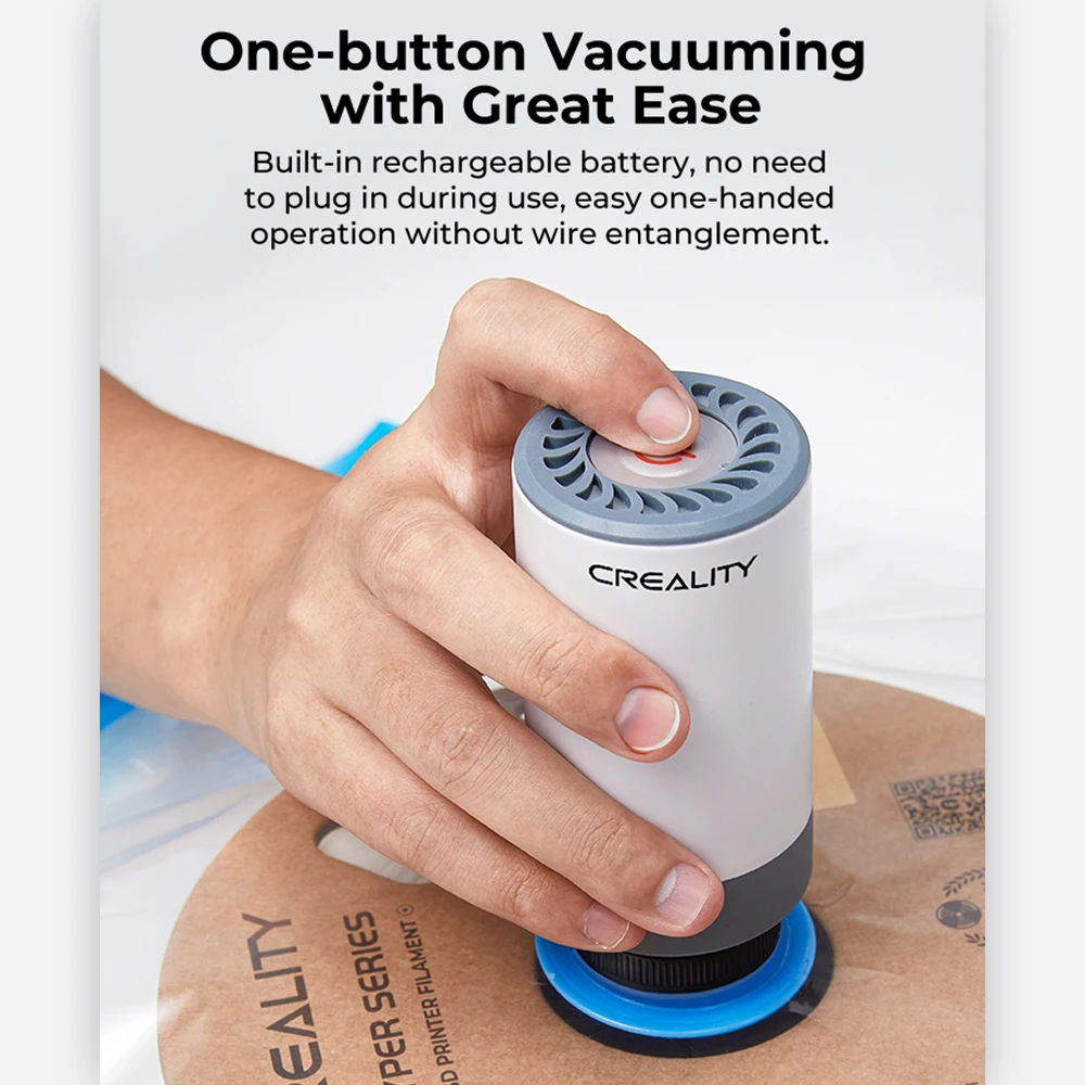 

【New】Creality 3D Printer Filament Electric Pump and Compression Storage Bag Vacuum Sealing Dry Bags for PLA ABS Nylon Wood TPU