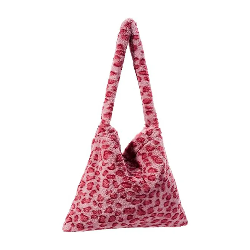 SVN1 Tote Bag Large Fuzzy Cute Plush Zipper Women Girl borsa a tracolla in pelliccia sintetica per l'autunno e l'inverno