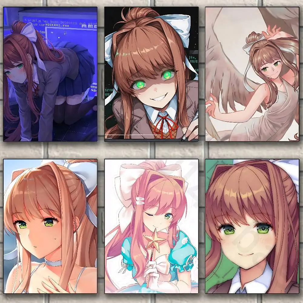 

Cartoon Character M-Monika new group Poster HD home decor sticky wall waterproof home living room bar aesthetic decor