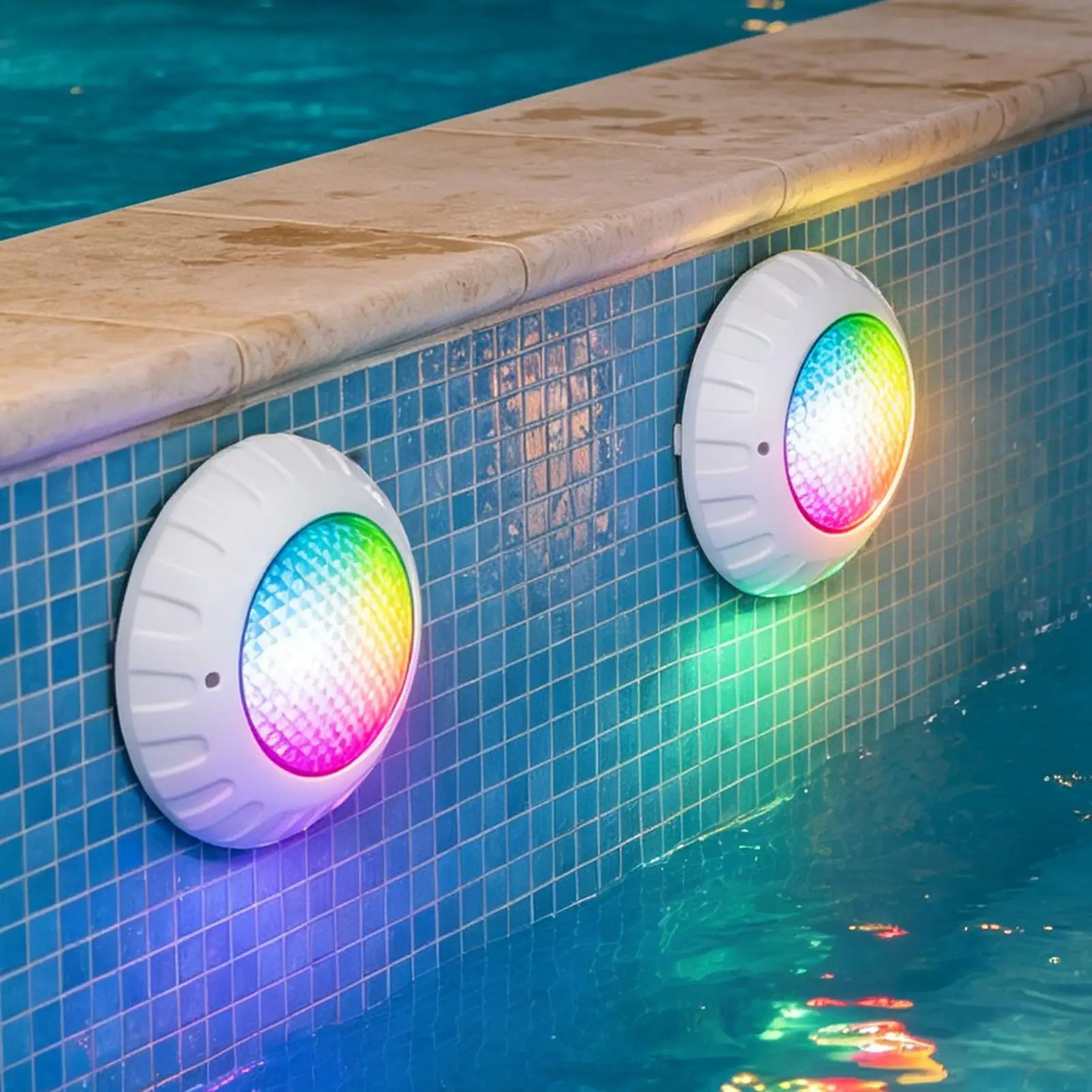 IP68 Waterproof Floating Pool Lights Bright 3000LM Underwater Lamp 6500K For Spa Hot Tub Outdoor Pool And Night Activities