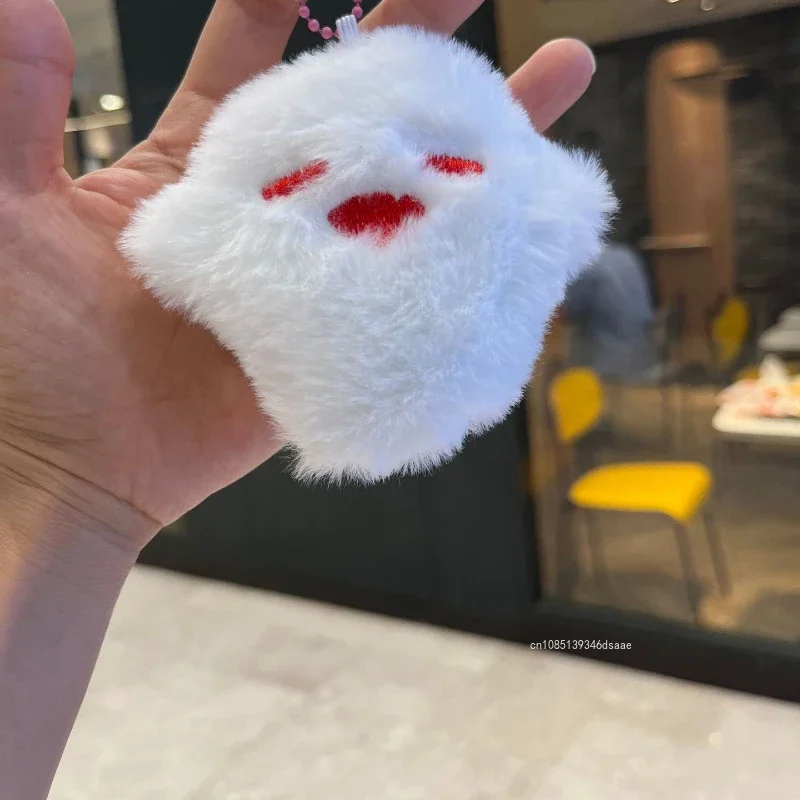 1 قطعة شبح الهالوين أنيمي سلاسل المفاتيح لطيف شبح Kawaii أفخم محشوة كيرينغ الكرتون الديكور حقيبة سلسلة مفاتيح قلادة الأزواج هدية #3