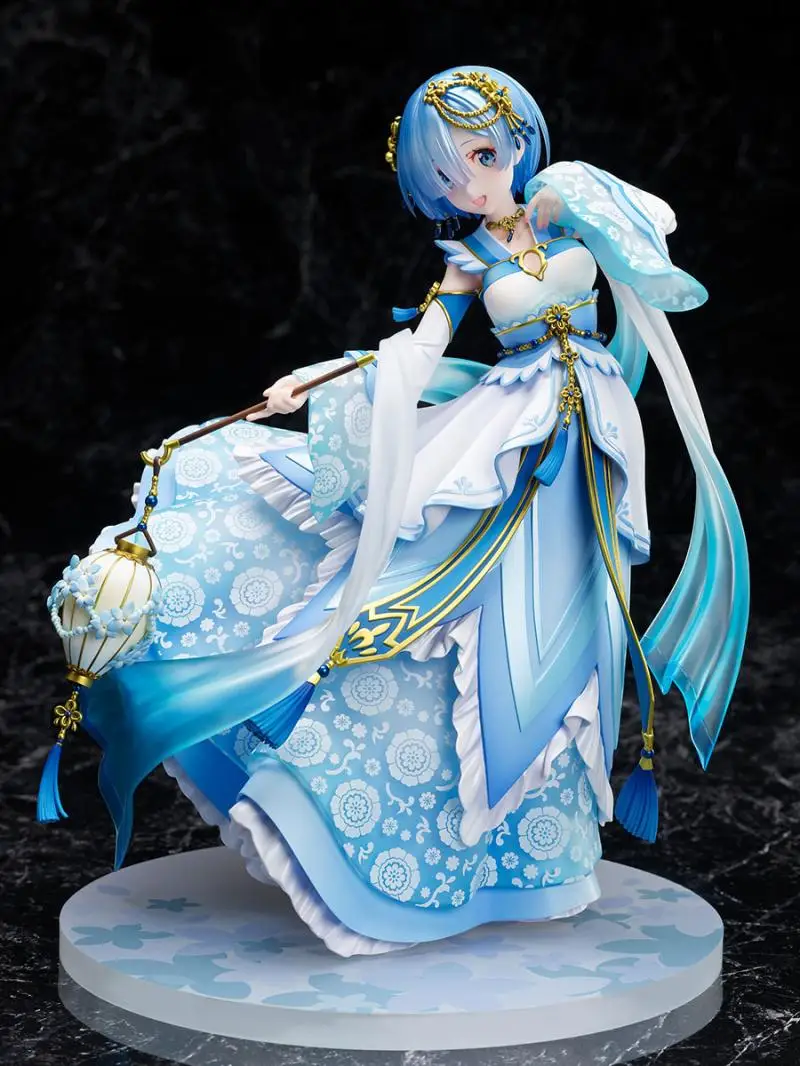 F:NEX Original:Re:Zero REM RAM Chinese style clothes 24cm PVC Action Figure Anime Figure Model Toy Figure Collection Doll Gift