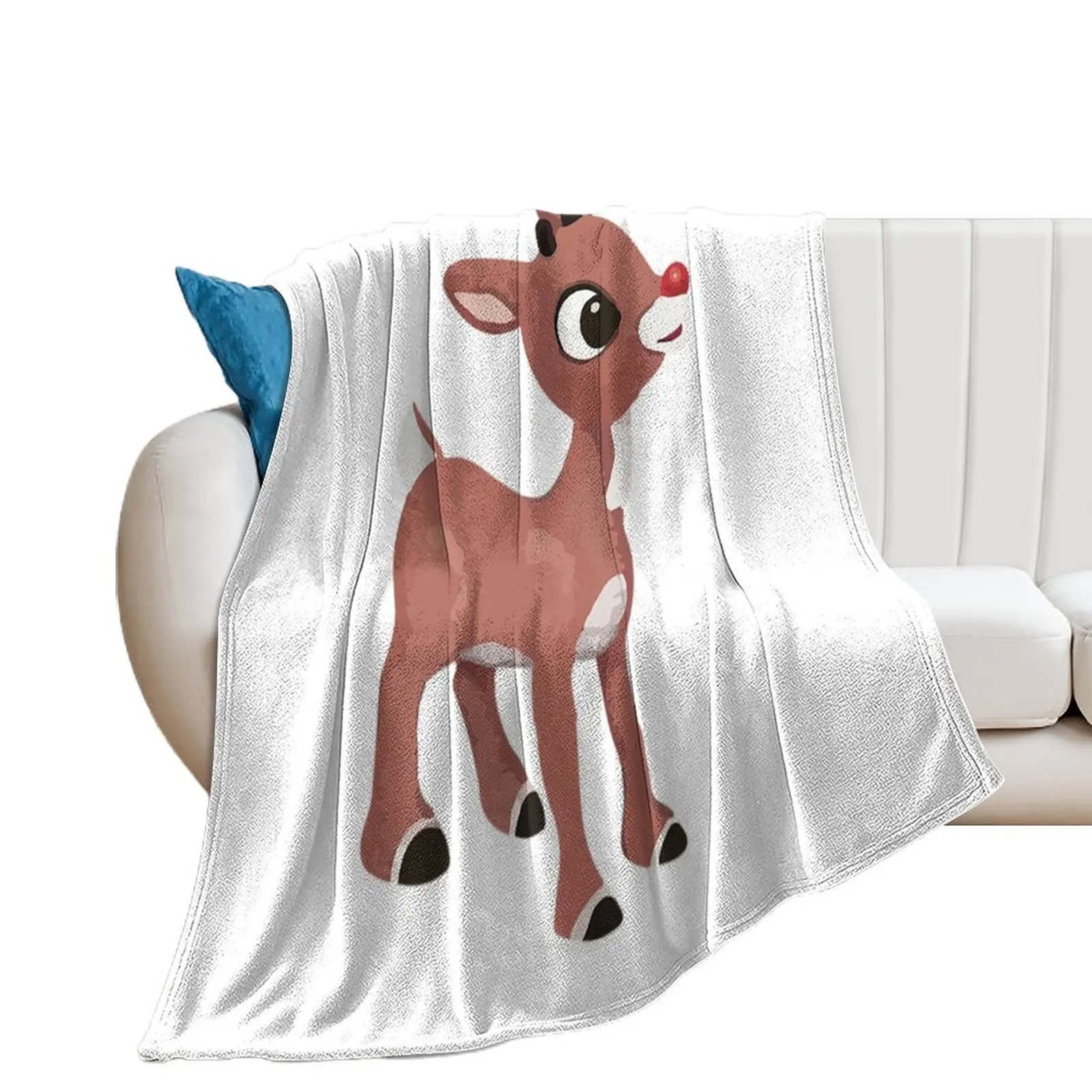 Classic Rudolph The Red Nosed Reindeer T-ShirtClassic Rudolph Throw Blanket Kid'S christmas gifts Single Blankets