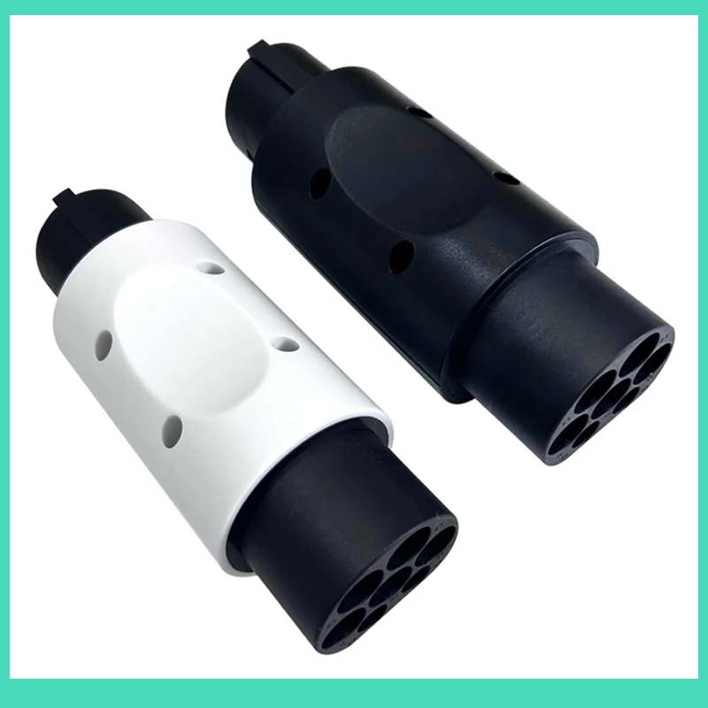 EV Charging Adapter Type 2 IEC 62196-2 To J1772 Type 1 Female Plug 16A 32A 220V 250V 7KW AC Connector For Electric Car