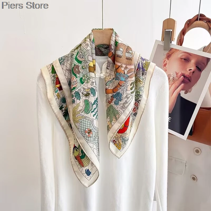 

70% wool & 30% silk scarf Shawls Knitted Shawls Scarf Women Autumn Winter Soft Warm Soft Elegant Cape Poncho Multi-functional