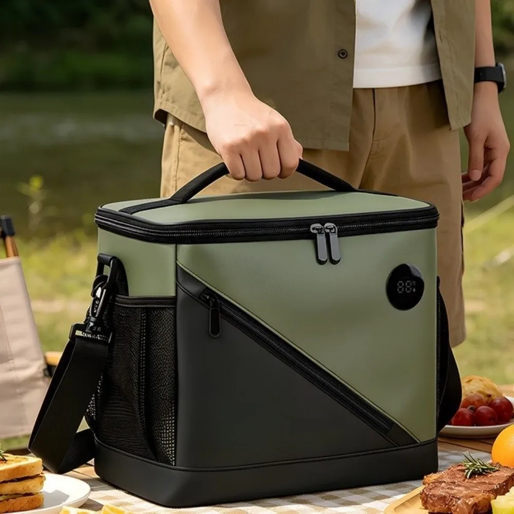 Large Capacity Digital Insulation Lunch Bag Waterproof Sealing Leak Proof Picnic Bag Work Picnics Outings Thickened Cooler Bag