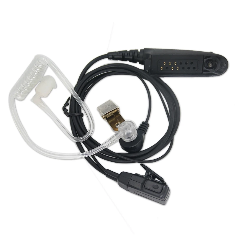 XIERDE auriculares de tubo acústico de aire, auriculares con micrófono para Motorola GP328, GP338, GP340, GP380, PRO5450, PRO5150, Walkie Talkie, Radio bidireccional