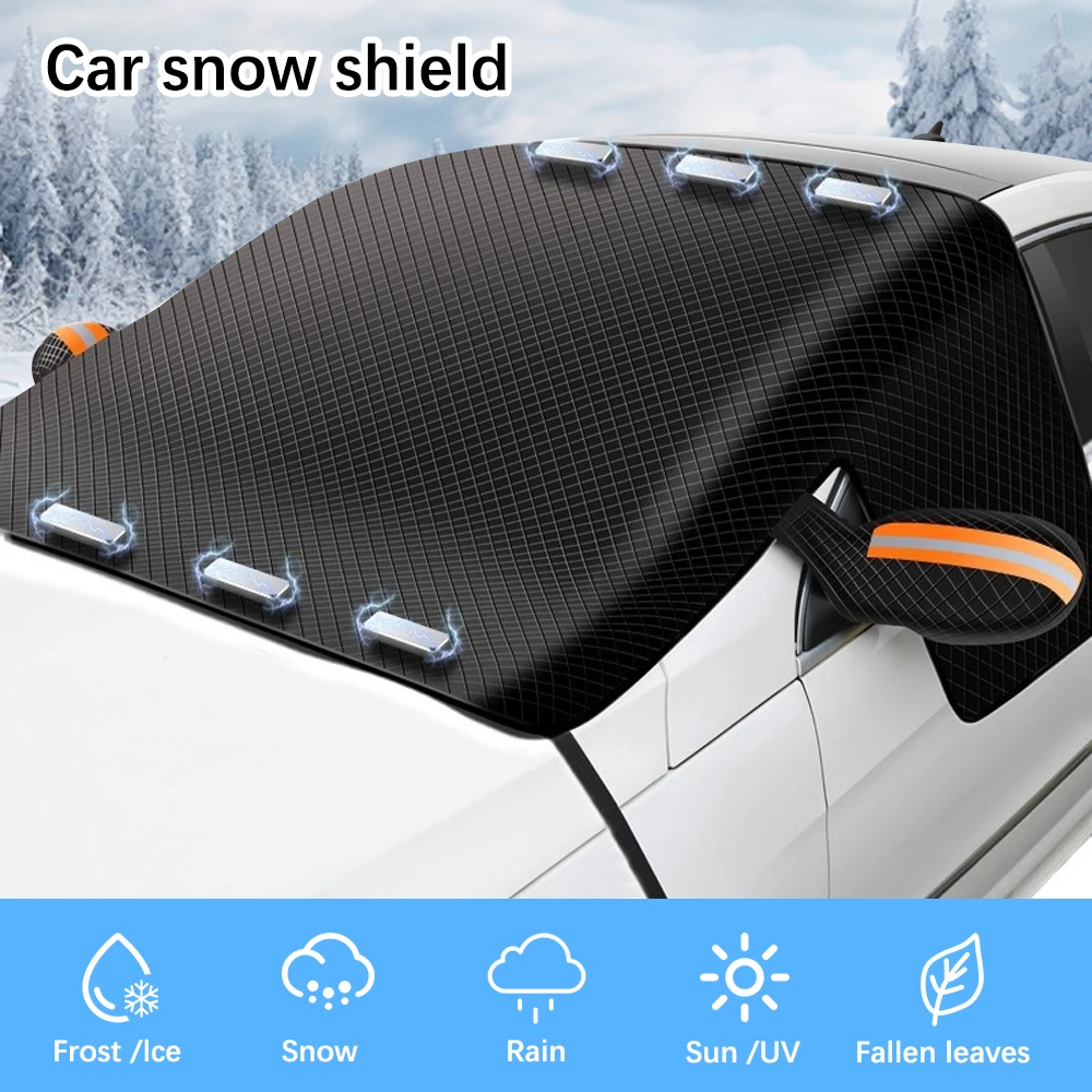 

Waterproof Exterior Covers For SUV Pickup MPV Windshield Snow Blocking Winter Car Snow Cover Automobile Sunshade Universal