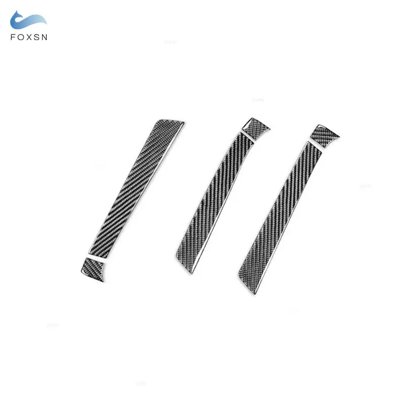 Car Interior Door Handle Panel Frame Trim Carbon Fiber Sticker For Audi Q7 2007 2008 2009 2010 2011 2012 2013 2014 2015 LHD RHD