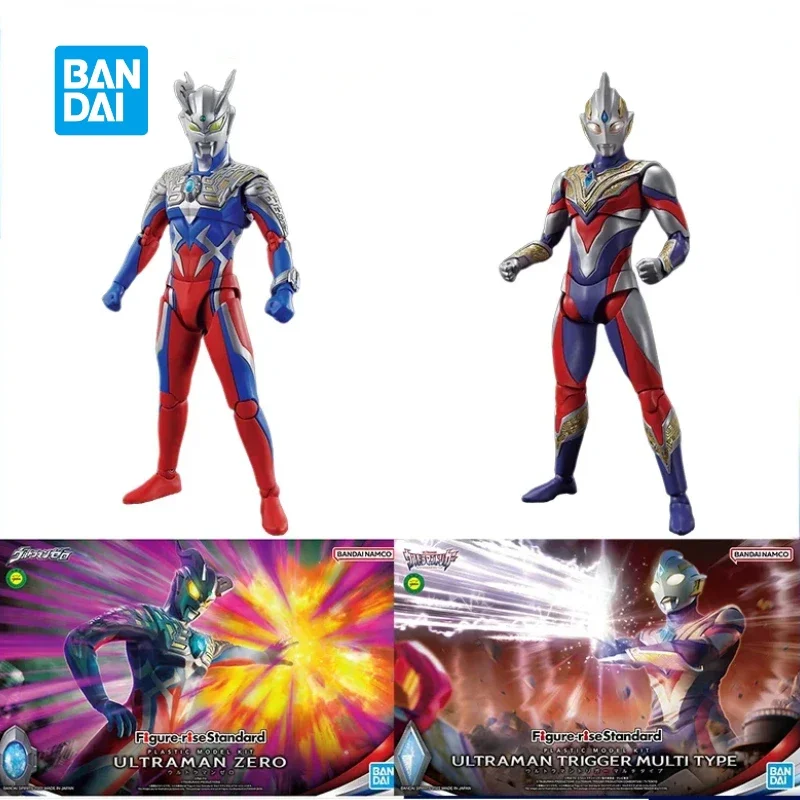 In Stock Original Bandai ULTRAMAN Figure-rise Standard FRS ZERO TRIGGER MULTI  TYPE Anime Action Figure Model Doll Toys Gifts