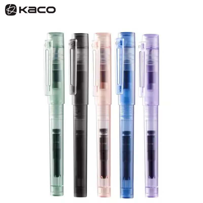

KACO SKY BaiFeng Fountain Pen Matte color Acrylic Bright tip Iridium Pen 0.38mm/EF Nib Writing Office Business School Stationery