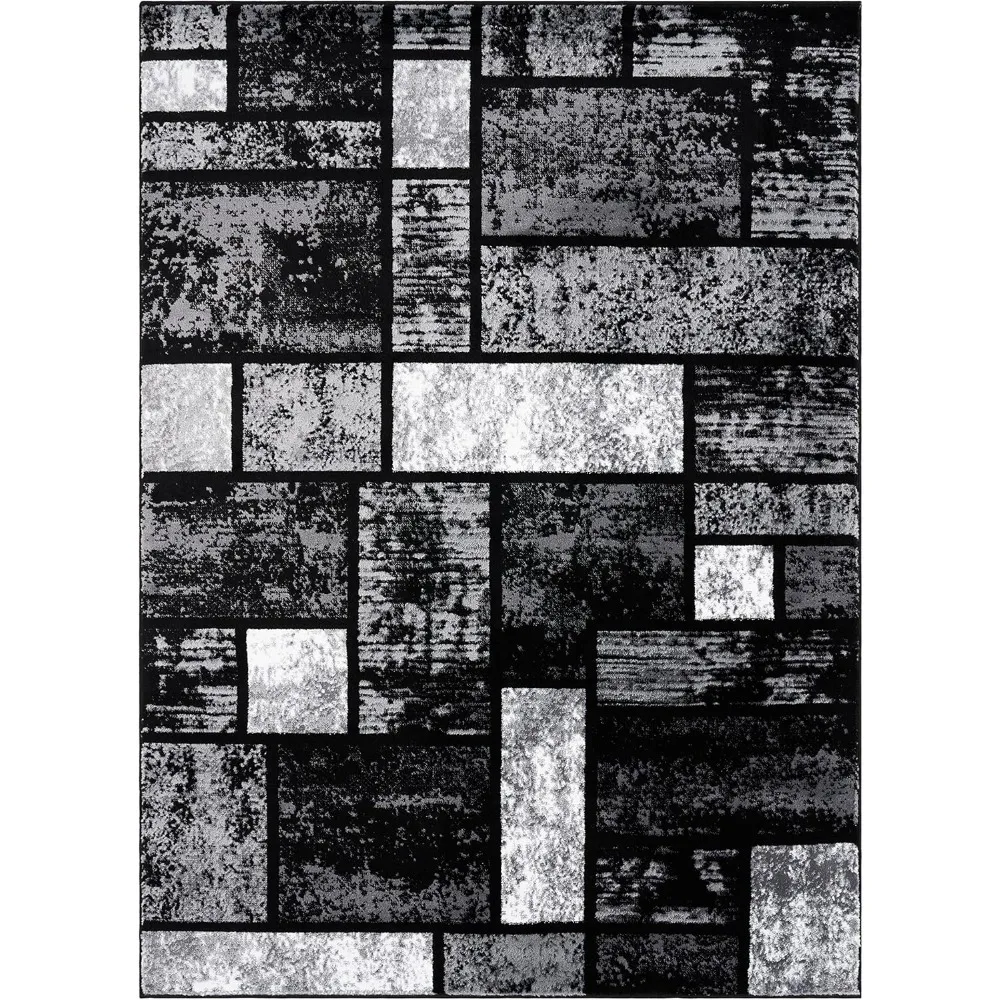 1007 Gray 8x10 Area Rug, 8 ft x 10 ft, Grey