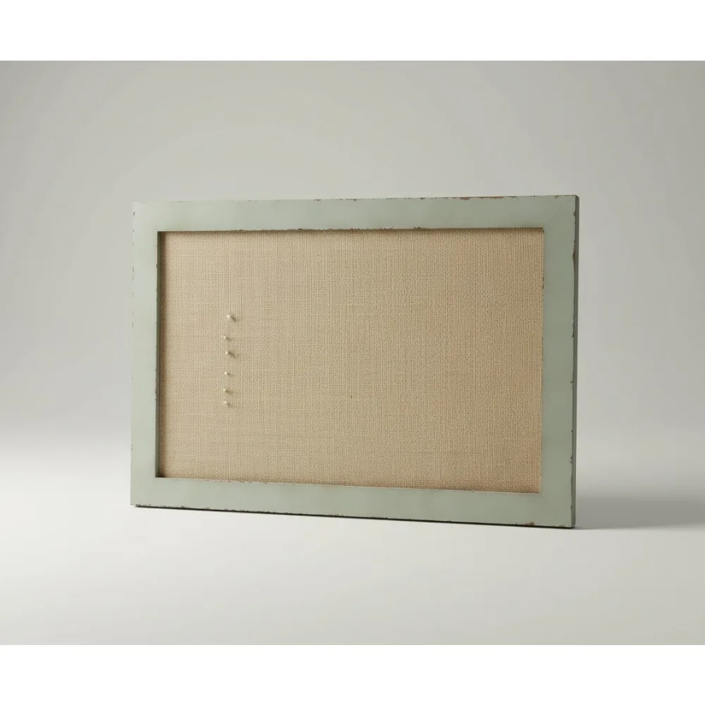 

Большая льняная доска объявлений 18x29 дюймов, деревянная рама, тканевая булавка, пробковая доска, настенный органайзер для декора домашнего офиса