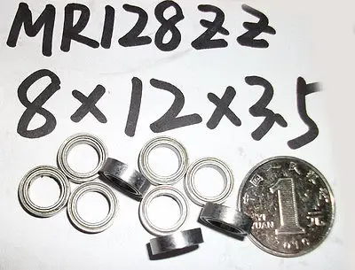 5pcs MR128 MR128Z MR128ZZ Miniature Bearings Ball Mini Bearing 8 X 12 X 3.5mm