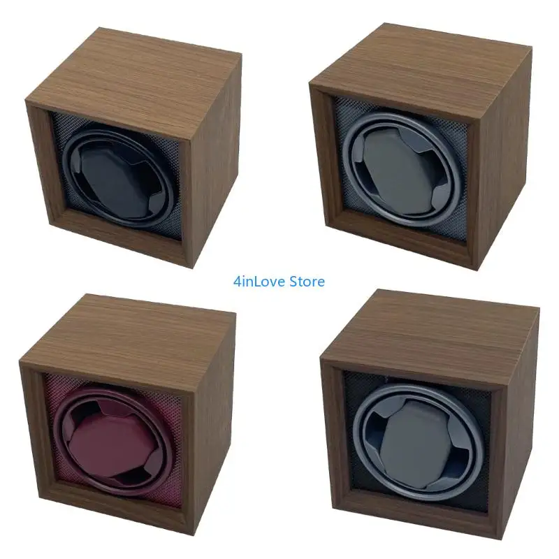 

T4MD Automatic Watch Winder with Three Speed Rotation Quiet Motor Performances and Soft Cushion Interior for Watch Storage