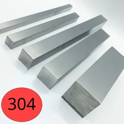 Customized 304 Stainless Steel Square Flat Bar Rod  18MM 20mm 22mm 25mm 30mm 35mm 40mm 50mm 60mm Length 100mm