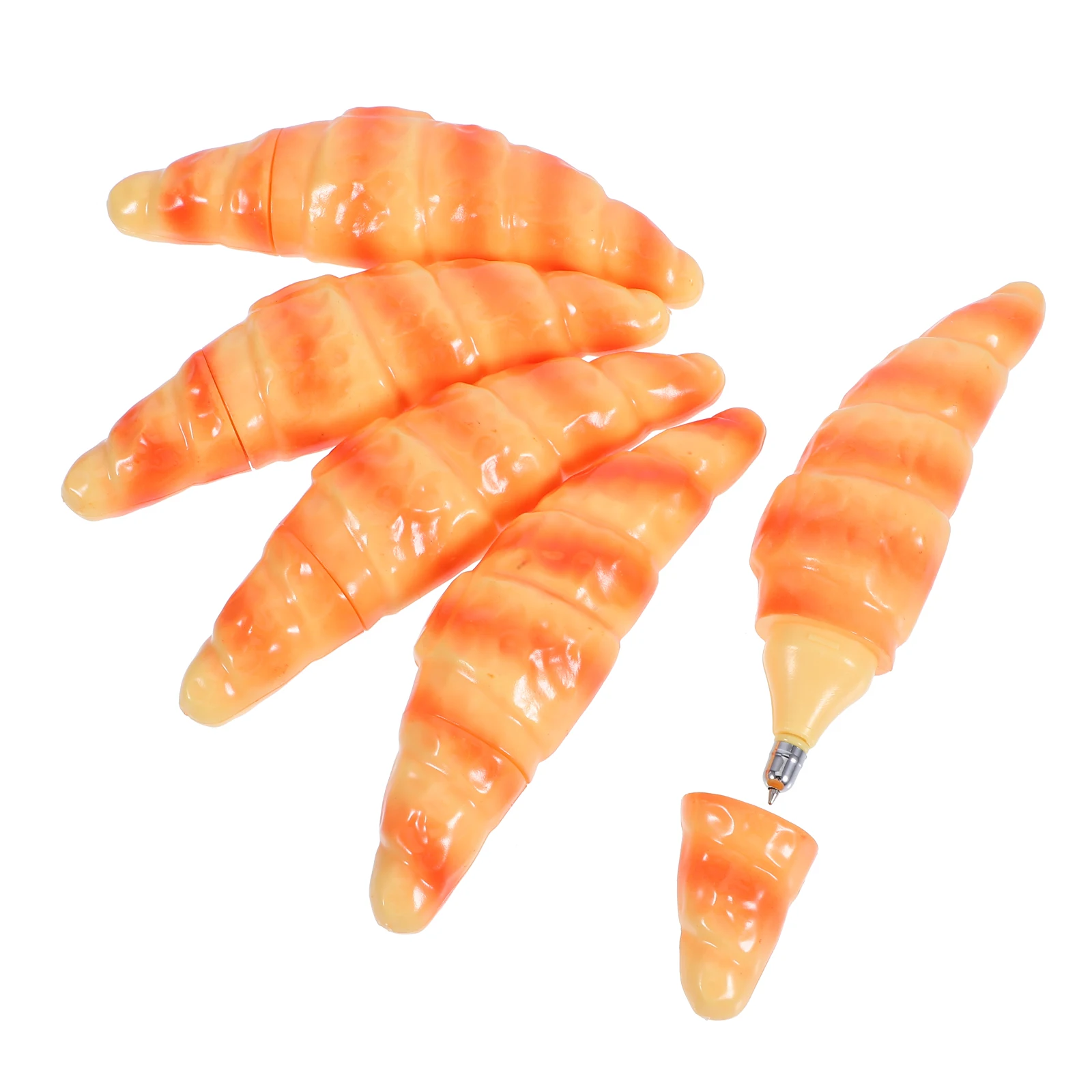

5pcs Bread Shaped Ballpoint Faux Pastry Pen Realistic Kids Stationery Supplies Smooth Writing Portable Pen For