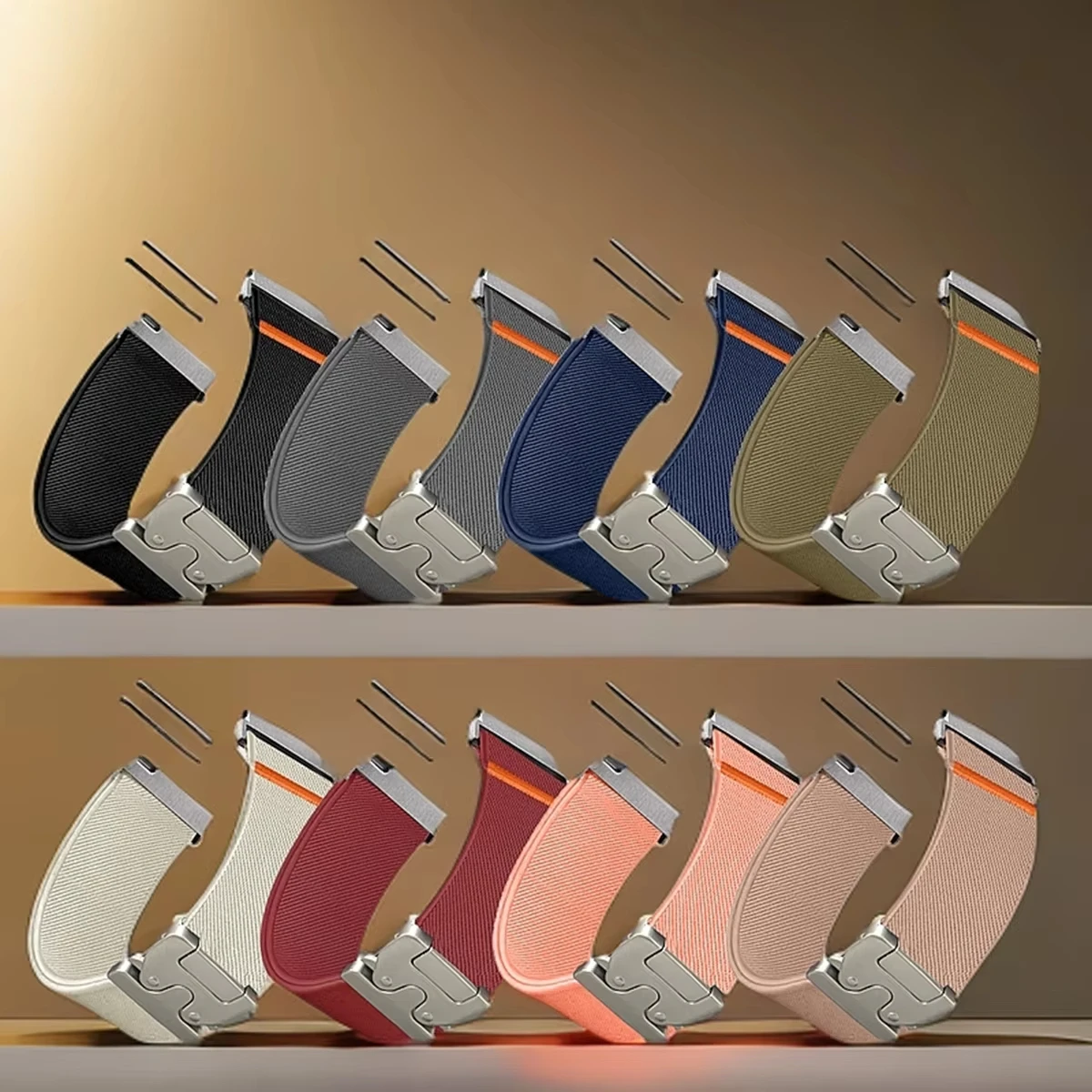 1/2 قطعة 20 مللي متر 22 مللي متر المظلة الأشرطة لسامسونج غالاكسي ساعة 7 6 5 4 40 مللي متر 44 مللي متر 6 الكلاسيكية 47 مللي متر النايلون الفرقة لهواوي ساعة GT5 برو 4