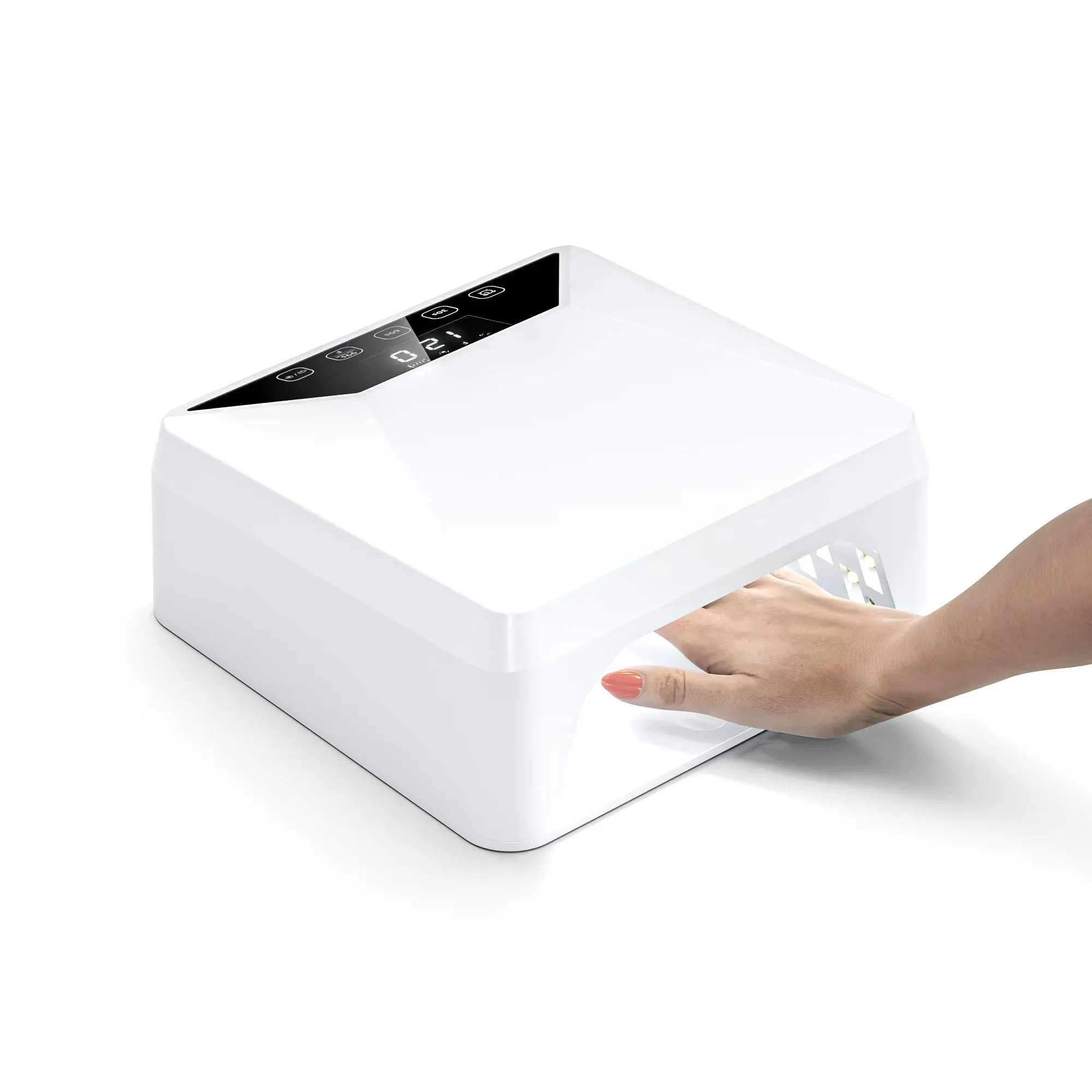 Lampada professionale per asciuga unghie Sensore a infrarossi Wireless 78W Lampada per manicure a LED senza fili Smalto per unghie Strumenti per salone di asciugatura delle unghie