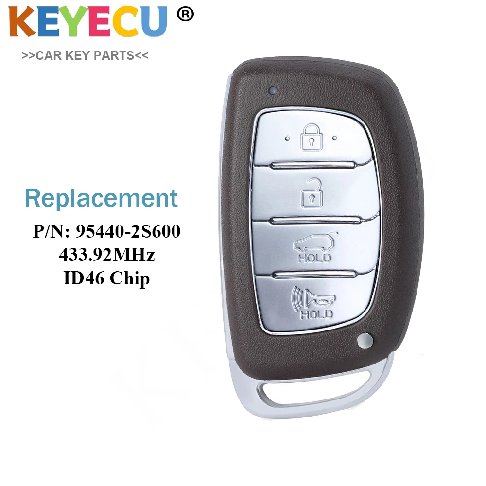 KEYECU 95440-2S600 Smart Keyless 433Mhz ID46-7953 Smart Proximity Key Car key For Hyundai Tucson 2014 2015 IX35 TQ8-FOB-4F03