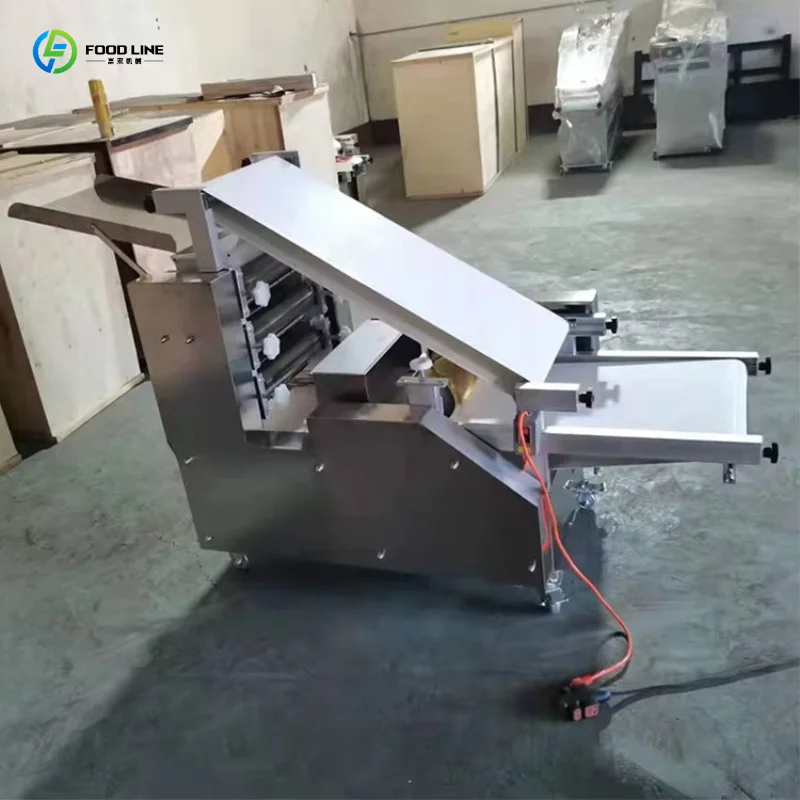 Customized Full Automatic Stainless Steel Pastry Dough Roller Sheeter Electric Roller Dough Pressing Making Hotels Restaurants