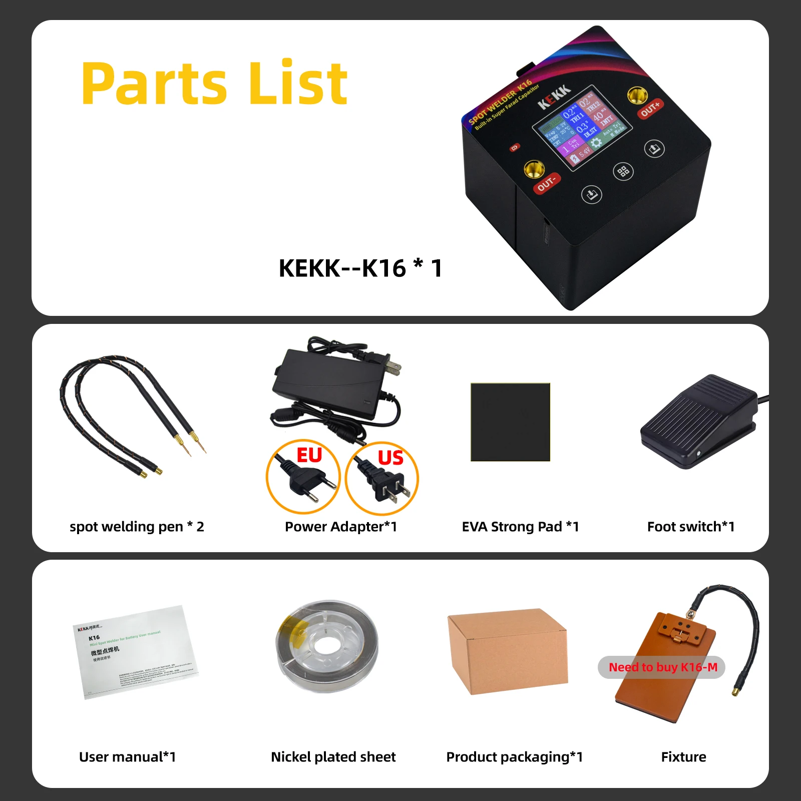 Farad Capacitor Spot Welder Machine DIY 18650 Lithium Battery Portable Handheld Spot Welding Controller Tool Foot Switch