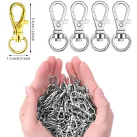 5/10/20PCS Swivel Clasps Lanyard Snap Hooks Key Chain Clip Hook Metal Lobster Claw Clasp for Keychain Sewing Jewelry DIY Crafts 2