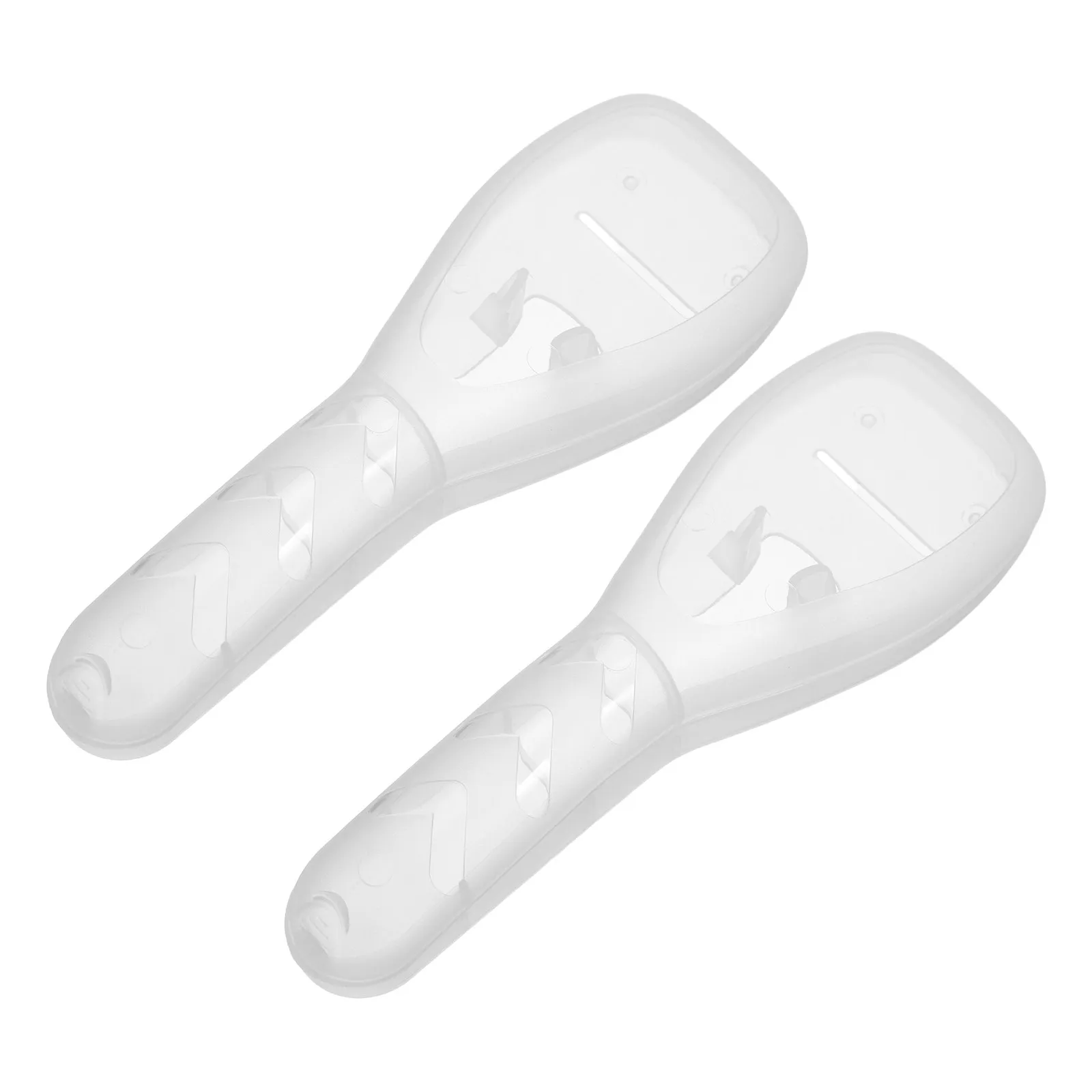 2 Stück Transparente Manuelle Rasierer-Hülle Rasierwerkzeug-Aufbewahrungsbox Reise-Tragbare Plastik-Haarentfernungs-Halterung Rasierer-Etui