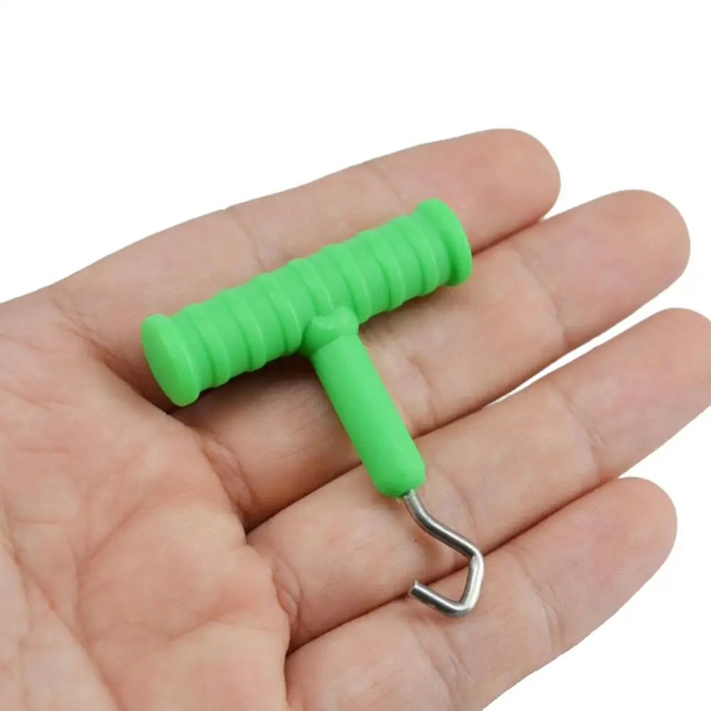 Tool 1 Pcs Fishing Hook Knot Carp Fishing Bait Rig Hook Puller T-Type Knot Terminal Tackle Accessory Fishing Hair Rig