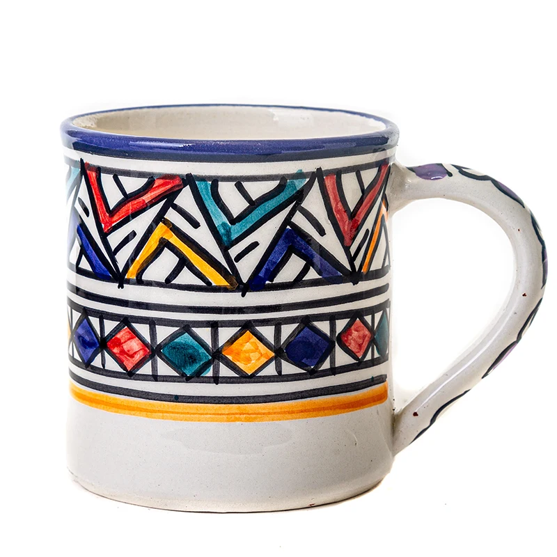 350 ml ceramic coffee mug handcrafted powder enamel with charming design and custom logo/colours for Christmas