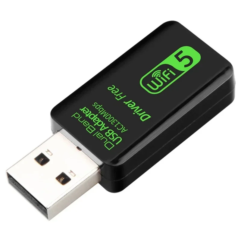 드라이버 프리 USB 무선 네트워크 카드 라우터, 5G 듀얼 밴드 기가비트 1300M, PC 1 개