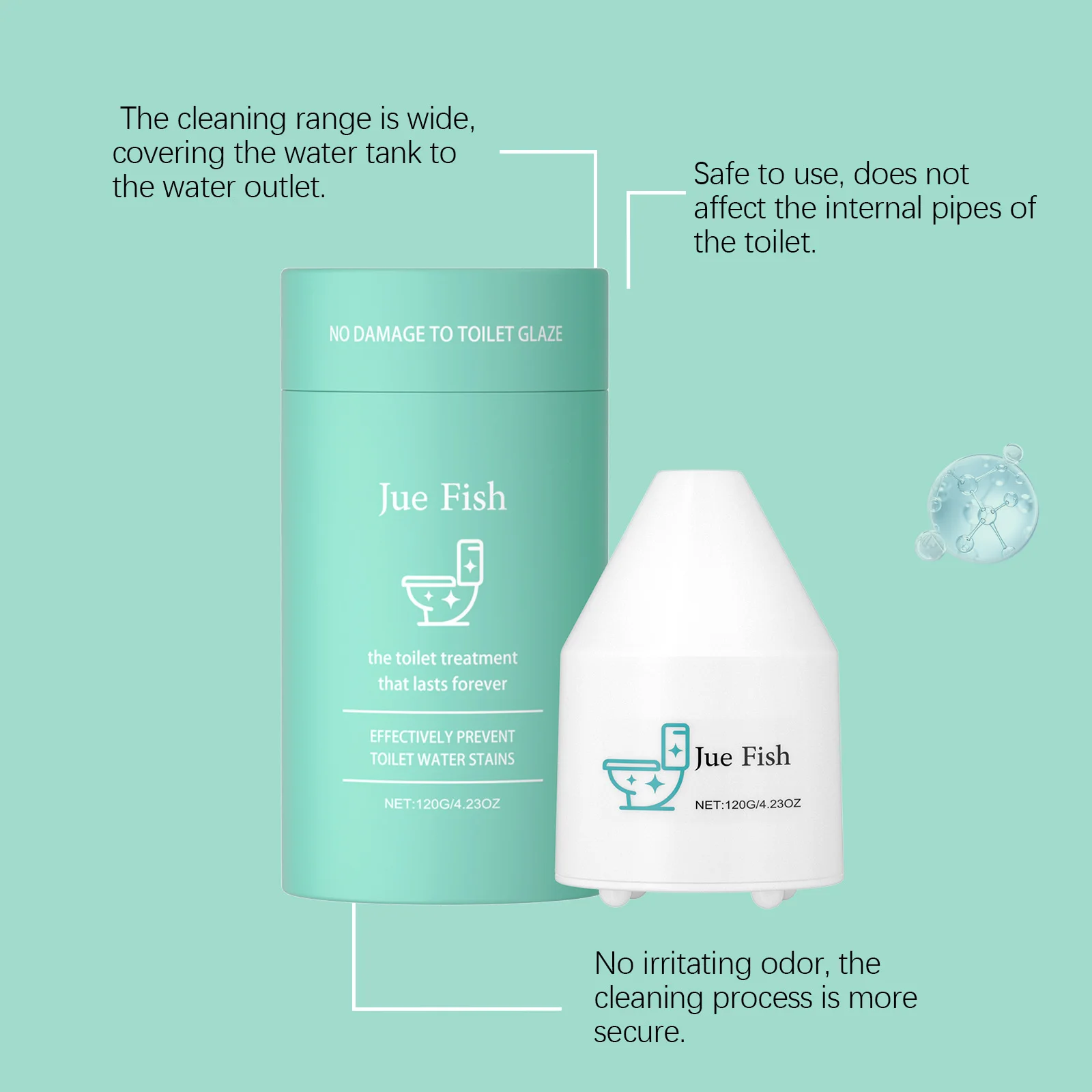 Detergente automatico per WC Potente deodorante Decalcificazione Profumo fresco a lunga durata Rimuovi gli odori per i prodotti per la pulizia del bagno