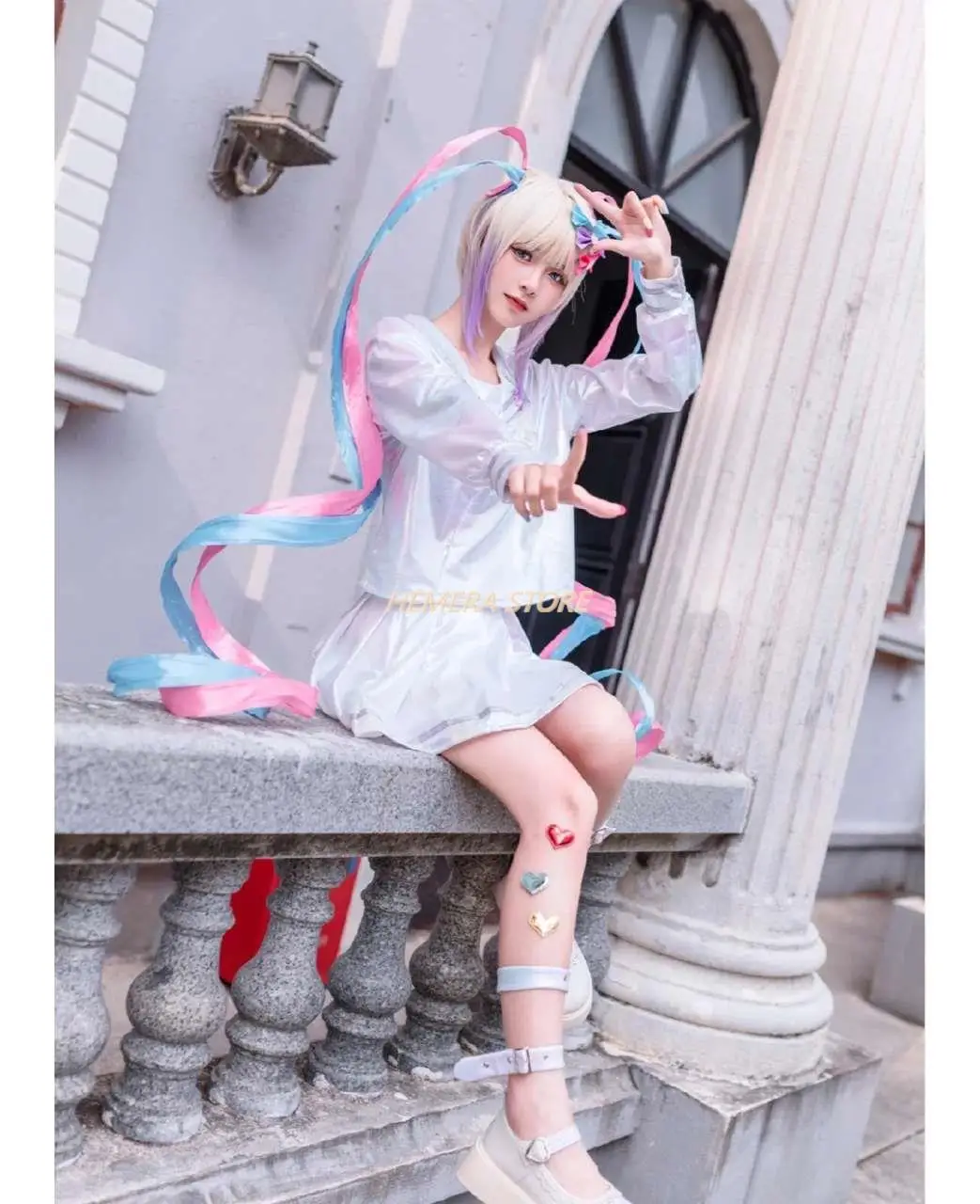 Game Needy Girl Overdose KAngel Cosplay Costume Game NEEDY STREAMER OVERLOAD Cosplay KAngel Costume With Cosplay Wig Set Play