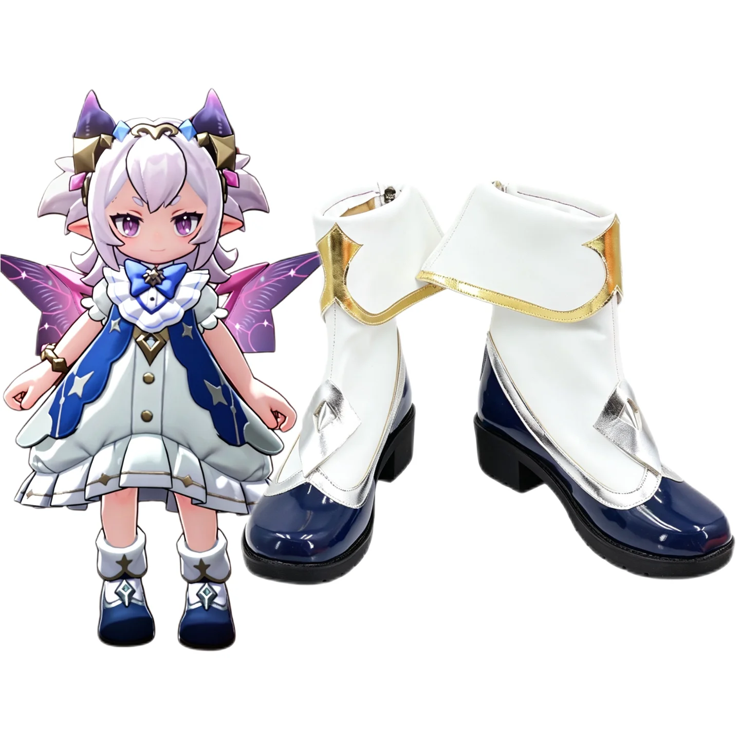 Game Kingdom Freya Custom Made Cosplay Shoes Boots Halloween Props