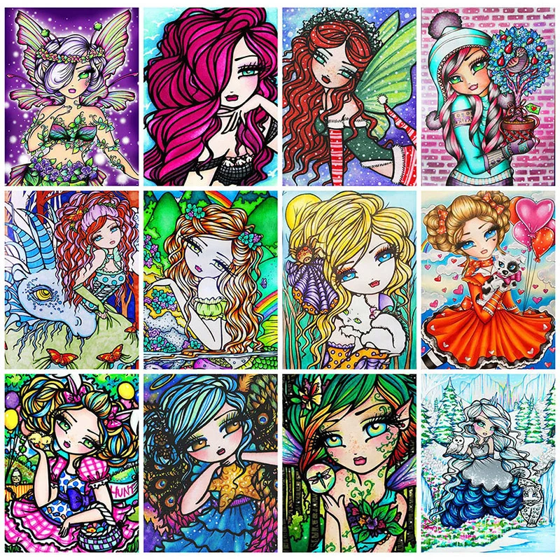 

Nabi 5D портрет алмазная живопись девушка полный квадрат Новое поступление мозаика детская вышивка крестиком мультяшные наборы настенное искусство